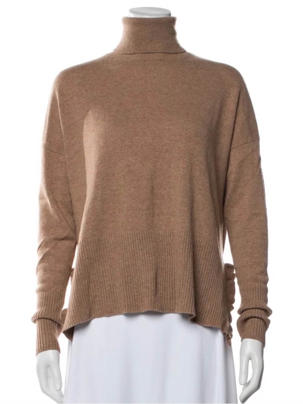 cinq a sept 100% Cashmere Camel Turtleneck Sweater-like new!